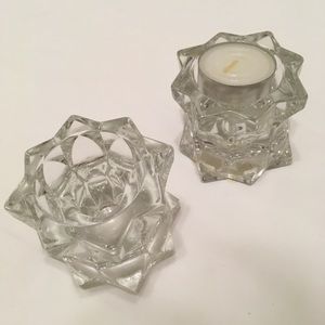 Mikasa Sparkling Star Candle Holders